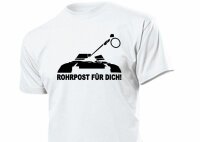 Rohrpost für Dich! Panzer Kanone Fun T-Shirt WH US...