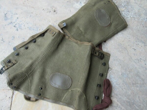Steyrische Gamasche Italian Mountain Trooper Gaiters Gamaschen Leggings 1945 WK2
