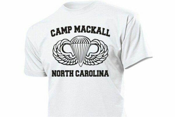 US Army Airforce Paratrooper Training Camp Mackall T-Shirt 3-5XL USMC Navy Seals