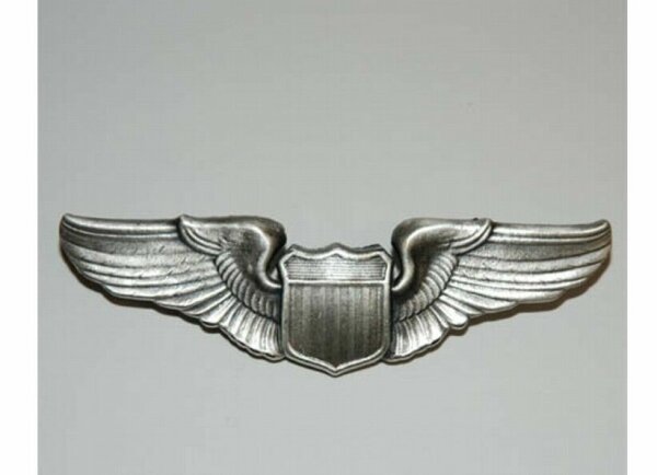 US Army Airforce Pilot Wings Pin USMC Navy Marines Collar Badge WK2 WKII WW2
