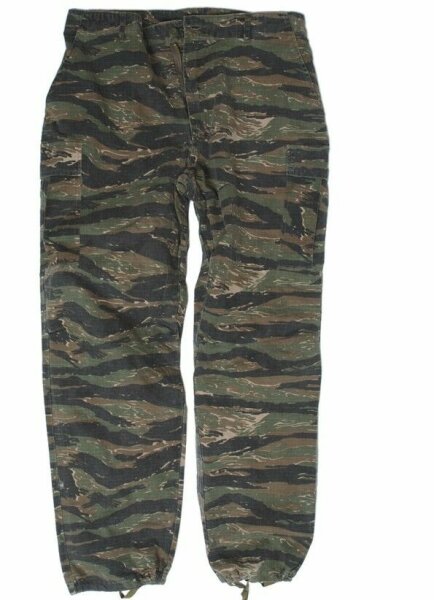 US Army Feldhose Vietnam Tiger Stripe Fieldtrouser Jungle Pants M64 -L Marines