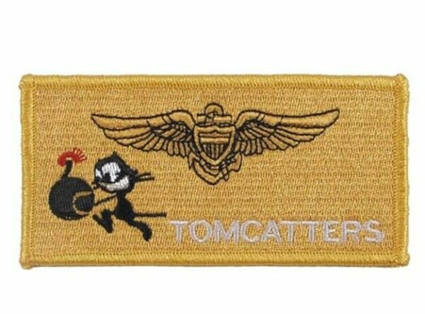 US Army Tomcatter Wildcat VF-31 Felix the Cat Naval Aviator Wing Patch Aufn&auml;her