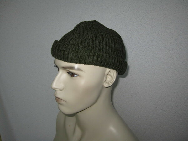 US Army Watch Cap Mechanics Cap A4 cap Boonie Hat Strickmütze Oliv Navy WWII WK2