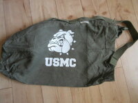 USMC Bulldogge Denim Seesack Canvas Duffle Bag US Navy Army Marines Vietnam #3