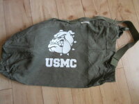 USMC Bulldogge Denim Seesack Canvas Duffle Bag US Navy...