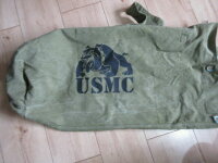 USMC Bulldogge Denim Seesack Canvas Duffle Bag US Navy...