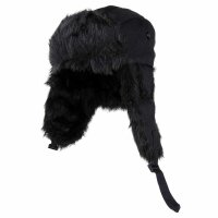 K Fell Mütze Fellmütze Pelzmütze Wintermütze Tschapka Winter Hat Braun Sand Weiß