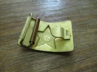 Messingschlo&szlig; f&uuml;r Rus Dienst Koppel 45mm Belt Buckle f&uuml;r Lederkoppel Lederg&uuml;rtel