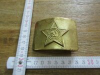Messingschloß für Rus Dienst Koppel 45mm Belt Buckle für Lederkoppel Ledergürtel