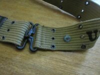 Original US Army Koppel Lochkoppel M36 Belt WK2 WWII 1942 1943 Marines Navy USMC