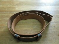 Russ. Dienst Koppel Schwarz-140cm 45mm Belt Lederkoppel...