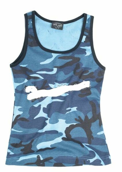 Tank Top Woman 3-Color Skyblue Camo US Army Gr S-XX Sommertop Hemd Trägertop