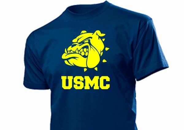 United States Marine Corps T-Shirt Bulldogge US Army 3-5XL Drill Instructor USMC