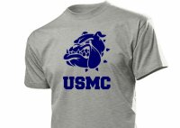 United States Marine Corps T-Shirt Bulldogge US Army...