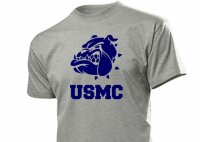 United States Marine Corps T-Shirt Bulldogge US Army S-XXL Drill Instructor USMC