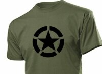 T-Shirt Allied Star US Army Airforce Marines Navy Seals...