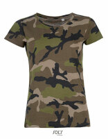 T-Shirt Damen 3-color Woodland Urban Night Camouflage Tarnung US Army Camo Women