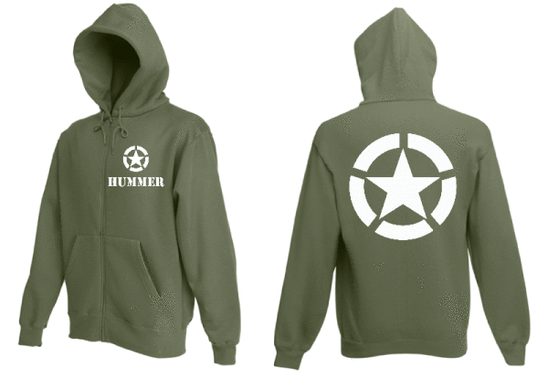 Hummer mit Allied Star Kapu Jacke Größe S-XXL