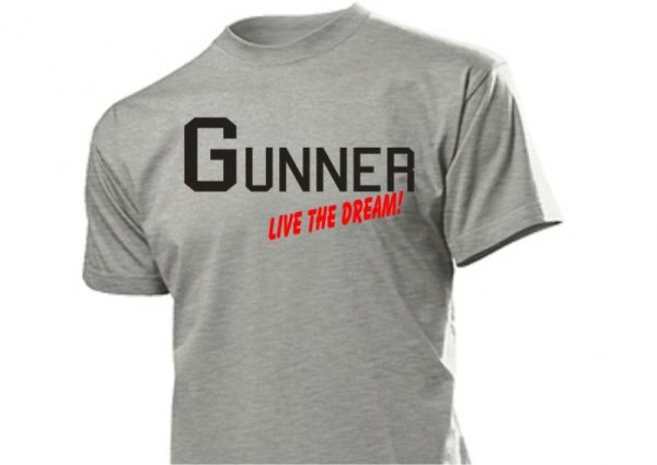 Gunner Live the Dream US Marines Navy Army T-Shirt