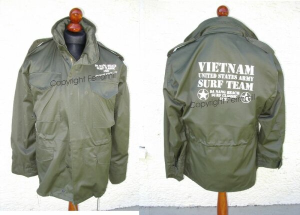 Charlie Don`t Surf US Army Vietnam 1967 M65 Fieldjacket Size S-4