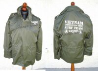 Charlie Don`t Surf US Army Vietnam 1967 M65 Fieldjacket...