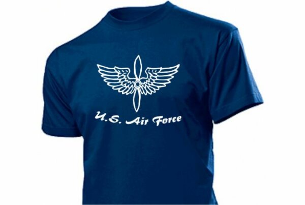 US Airforce T-Shirt Flügel mit Propeller