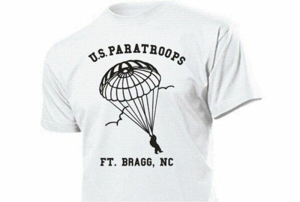 US Army T-Shirt Paratroops Ft. Bragg, NC FJ Gr S-3XL