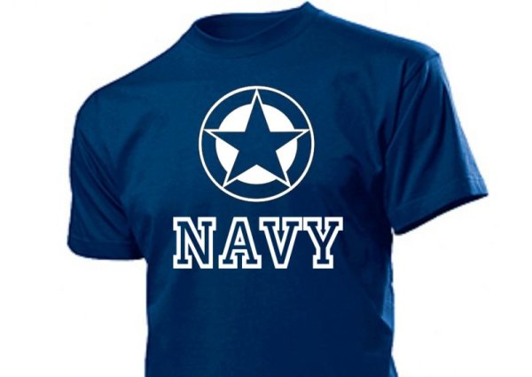T-Shirt &quot;Navy mit Allied Star&quot;