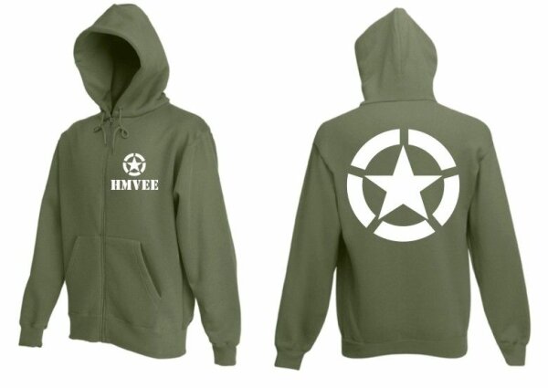 HMVEE mit Allied Star Kapu Jacke Größe S-XXL