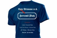 Strassenschild Emaille Fun T-Shirt