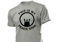 &quot;This is my Peace Sign&quot; Sniper Scharfsch&uuml;tzen T-Shirt