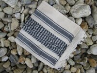 PLO Halstuch Schal Palästinenser Shemagh Beige/Schwarz