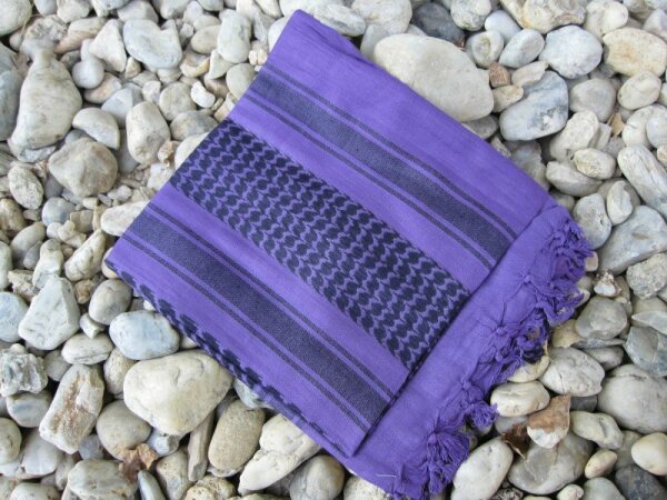 PLO Scarf Palästinenser Shemagh Purple/Black