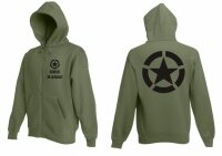Hooded Jacket with Allied Star and your Brand/Name Size...