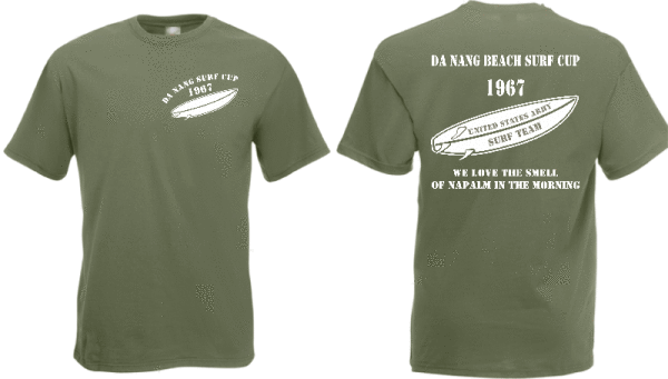 Da Nang Beach Surf Cup 1967 Vietnam US Army T-Shirt Gr S-XXL