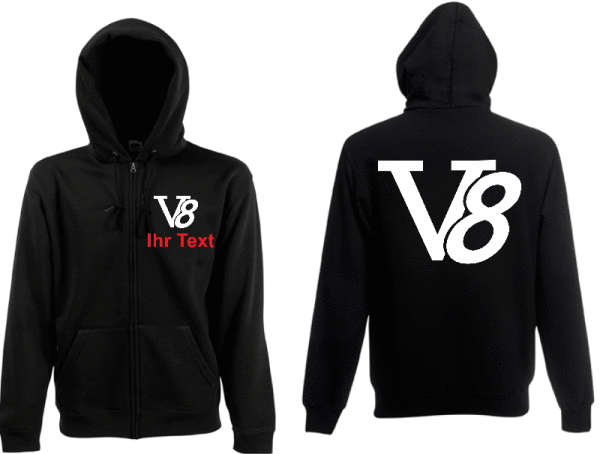 V8 Hooded Jacket with your Modell or name