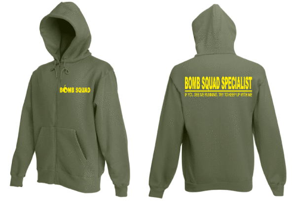 "Bomb Squad Specialist" Hooded Jacket