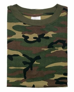 T-Shirt Woodland Tarnung US Army Camo