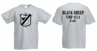 US Marines Blacksheep VMF-214 F4U T-Shirt