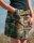 US Army Rock Women Skirt BDU Ripstop Woodland Camo