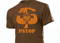 T-Shirt US Army PSYOP Palmtree Airborne Wings