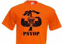 T-Shirt US Army PSYOP Palmtree Airborne Wings
