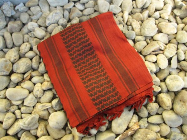 PLO Halstuch Schal Palästinenser Shemagh Burgundy/Schwarz