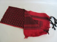 PLO Halstuch Schal Palästinenser Shemagh Rot/Schwarz