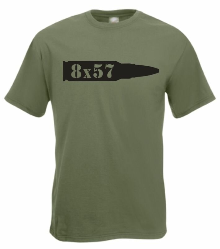 T-shirt Cecchino – Calibro 8x57 Full Metal Jacket – Vietnam US GI – Personalizzata – Taglie Varie