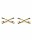 1p US Collar Tags Officer Cavalry Gold