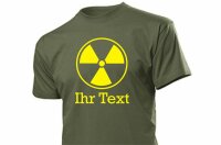 Atomstrom Atomenergie T-Shirt mit Ihrem Text Gr. S-5XL