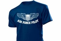 T-Shirt US Air Force Pilot Wings Armed Forces