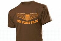 T-Shirt US Air Force Pilot Wings Armed Forces