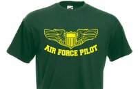 T-Shirt US Air Force Pilot Wings Armed Forces